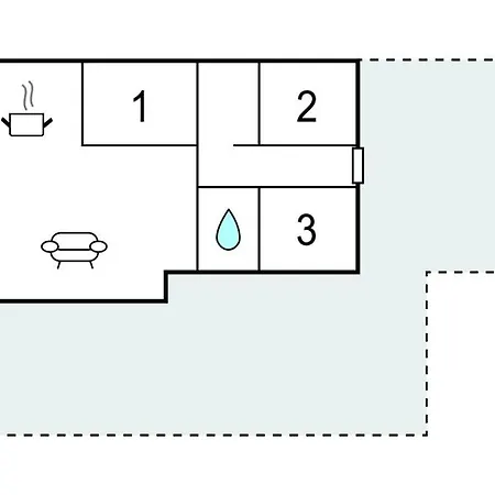 2 Bedroom Beautiful In Semesterbostad Børkop